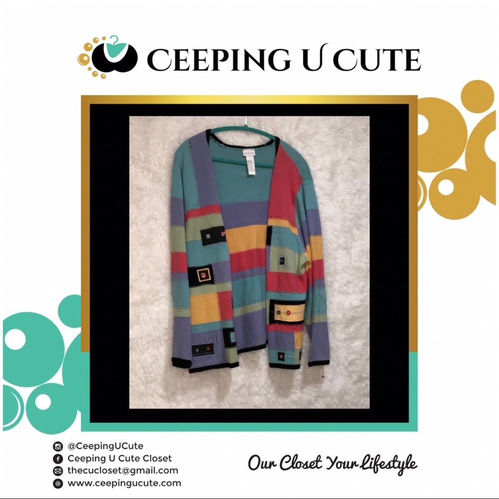 Color Block Cardigan